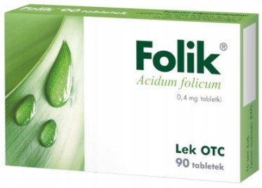Folik KWAS FOLIOWY 0,4 mg 90 tabletek