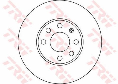 DISCS BRAKE FRONT TRW DF4043  