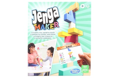 HASBRO DOVEDNOSTNÍ HRA JENGA MAKER BLOKY 200 SESTAVENÍ