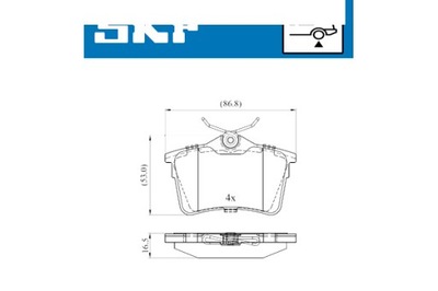 SKF КОЛОДКИ ГАЛЬМІВНІ CITROEN PEUGEOT BERLINGO BERLINGO I BERLINGO II