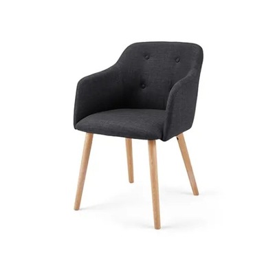 Krzesło tapicerowane ciemnoszare