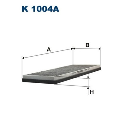 FILTR, VENTILACIÓN PRZESTRZENI PASAZERSKIEJ FILTRON K 1004A  