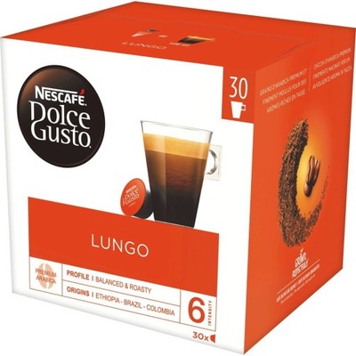 Nescafe Dolce Gusto Lungo Kapsułki Kawa 30 sztuk