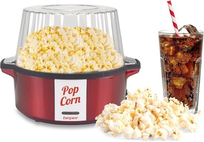 Urządzenie do popcornu Beper P101CUD050 czerwony 700 W