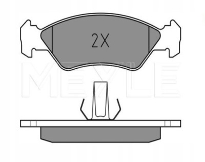 Тормозные колодки тормозные перед do ford fiesta iv 1.3i 1.4i фото №1
