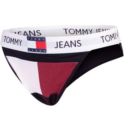 TOMMY HILFIGER MAJTKI DAMSKIE TANGA CZARNE r.M