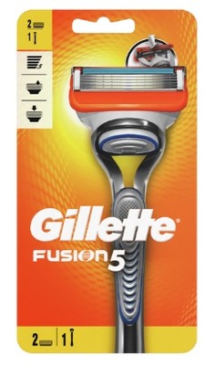 Maszynka 2 wkłady do golenia Gillette Fusion5