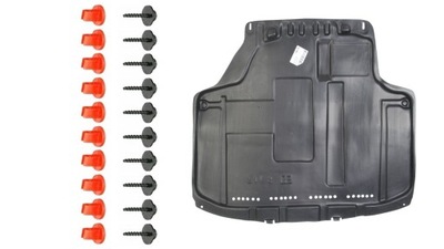 Захист двигуна + кліпси ford fiesta mk7 08-13 фото №1