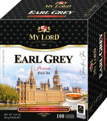 HERBATA CZARNA EKSPRESOWA EARL GREY MY LORD MALWA