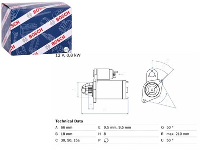 СТАРТЕР SUZUKI LJ80 SAMURAI SJ410 0.8 1.0 01.80-12.04 BOSCH