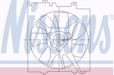 VENTILADOR DEL RADIADOR SUBARU FORESTER 97- 2.0 I 16V  