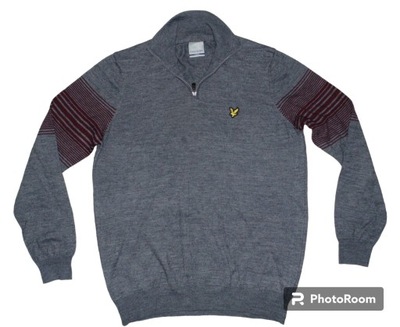 LYLE SCOTT SWETER MĘSKI 50% WEŁNA r. L