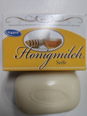 Kappus Honigmilch 100 g mydło w kostce miodowe DE
