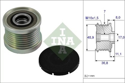 INA 535008110 ЗЧЕПЛЕННЯ ALT.