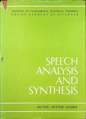Speech analysis and synthesis