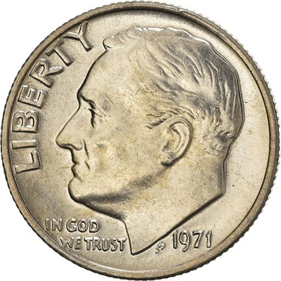 Moneta, USA, Roosevelt Dime, Dime, 1971, U.S. Mint