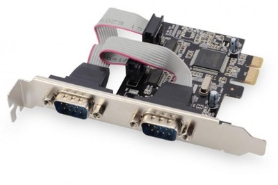 Kontroler COM DIGITUS PCIe, 2x RS-232/COM, Low