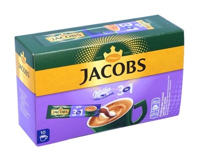 Kawa w saszetkach Jacobs 10 szt. Milka 3 w 1