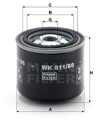 WK811/86 FILTRO COMBUSTIBLES  