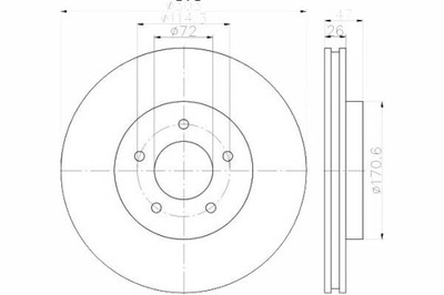 Textar 92197703 диск тормозная фото №1