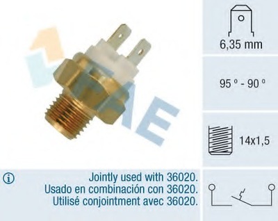 CONMUTADOR DE VENTILADOR DEL RADIADOR BMW  