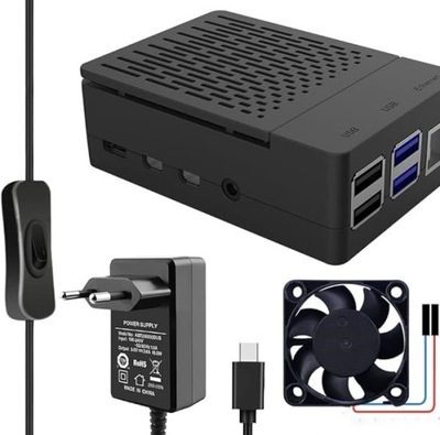 GeeekPi Raspberry Pi 2/3 obudowa z wentylatorem PWM, obudowa Raspberry