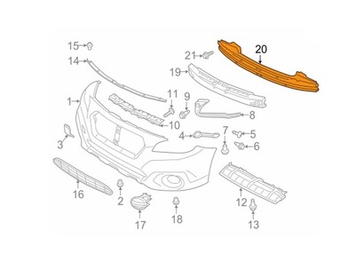 SUSTIPRINIMAS BUFERIO SUBARU LEGACY 14- 