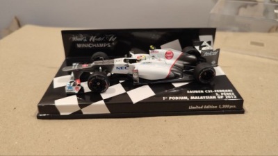 MINICHAMPS SAUBER C31-FERRARI S. PEREZ 1 PODIUM, MALAYSIAN GP 2012