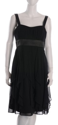 RICHARDS czarna szyfonowa sukienka r. 38