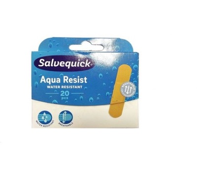 Salvequick Aqua Resist Plastry 20 szt