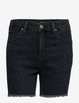 Szorty spodenki jeansowe damskie Lee czarny 40W