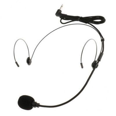 4X przewodowy zestaw słuchawkowy z podwójnym zaczepem na ucho, noszony na głowie
