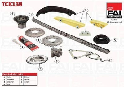 FAI AUTOPARTS TCK138 КОМПЛЕКТ ЛАНЦЮГА ГРМ