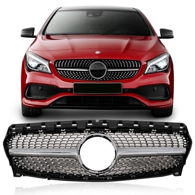 MERCEDES CLA C117 2016-2018 GRILL DIAMOND SREBRNY