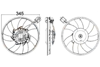 Hella вентилятор радиатора opel insignia 2.0 cdti фото №1