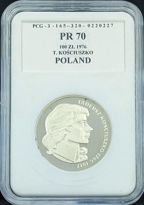 100 zł - (1976 r ) - TADEUSZ KOŚCIUSZKO PR - 70