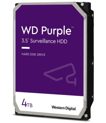 DYSK TWARDY WESTERN DIGITAL WDPURPLE 4TB CCTV 24/7