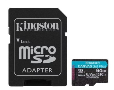 Karta microSD 64GB Kingston Canvas Go Plus+Adapter