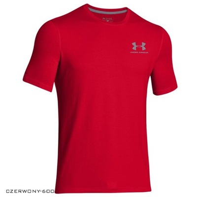 KOSZULKA UNDER ARMOUR LEFT CHEST LOCKUP MEN RED L