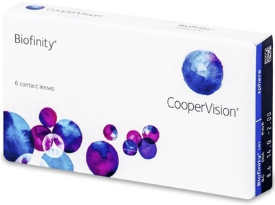 COOPERVISION SOCZEWKI MIESIĘCZNE BIOFINITY 6 SZTUK