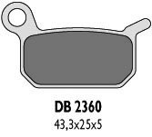 DELTA BRAKING КОЛОДКИ ТОРМОЗНЫЕ KH325 KTM 50 60 ЗАД