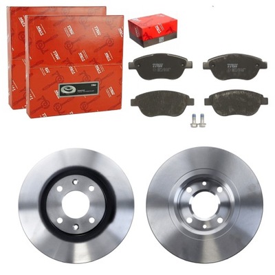 Trw гальмівні диски+ гальмівні колодки перед citroen berlingo 1998-11 фото №1