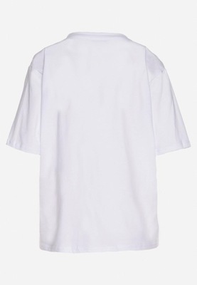 Renee Biały T-shirt damski L/XL Brokat