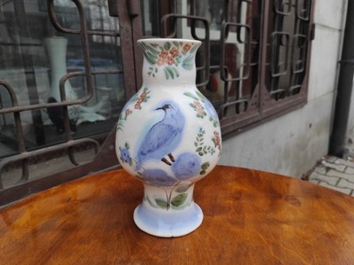 Stary wazon ręcznie malowany fajans ptaki Włocławek?