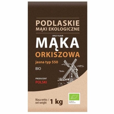 Polska Mąka Orkiszowa Jasna Bio 1kg TYP 500