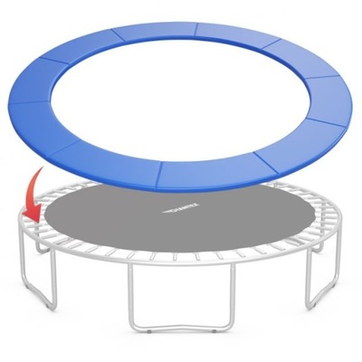 Materac do trampoliny 427x427x10 cm niebieski