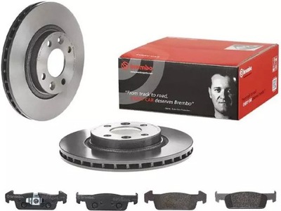 Brembo тормозные диски+ тормозные колодки p dacia logan ii 258mm фото №1