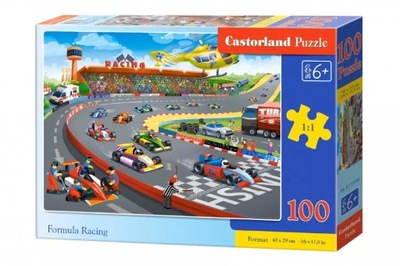 Puzzle 100 elementów. Formula Racing Castorland