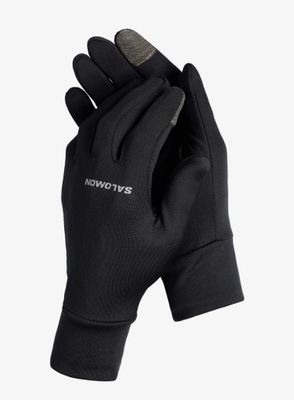 Rękawiczki do biegania Salomon Cross Warm Glove U Czarne roz.M