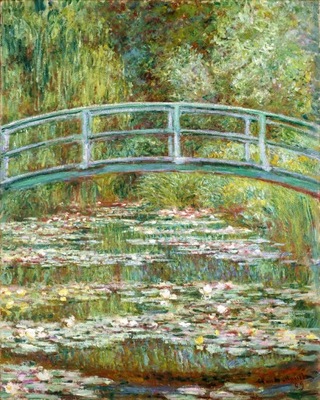 Claude Monet-Most nad stawem lilii wodnych-50x40cm